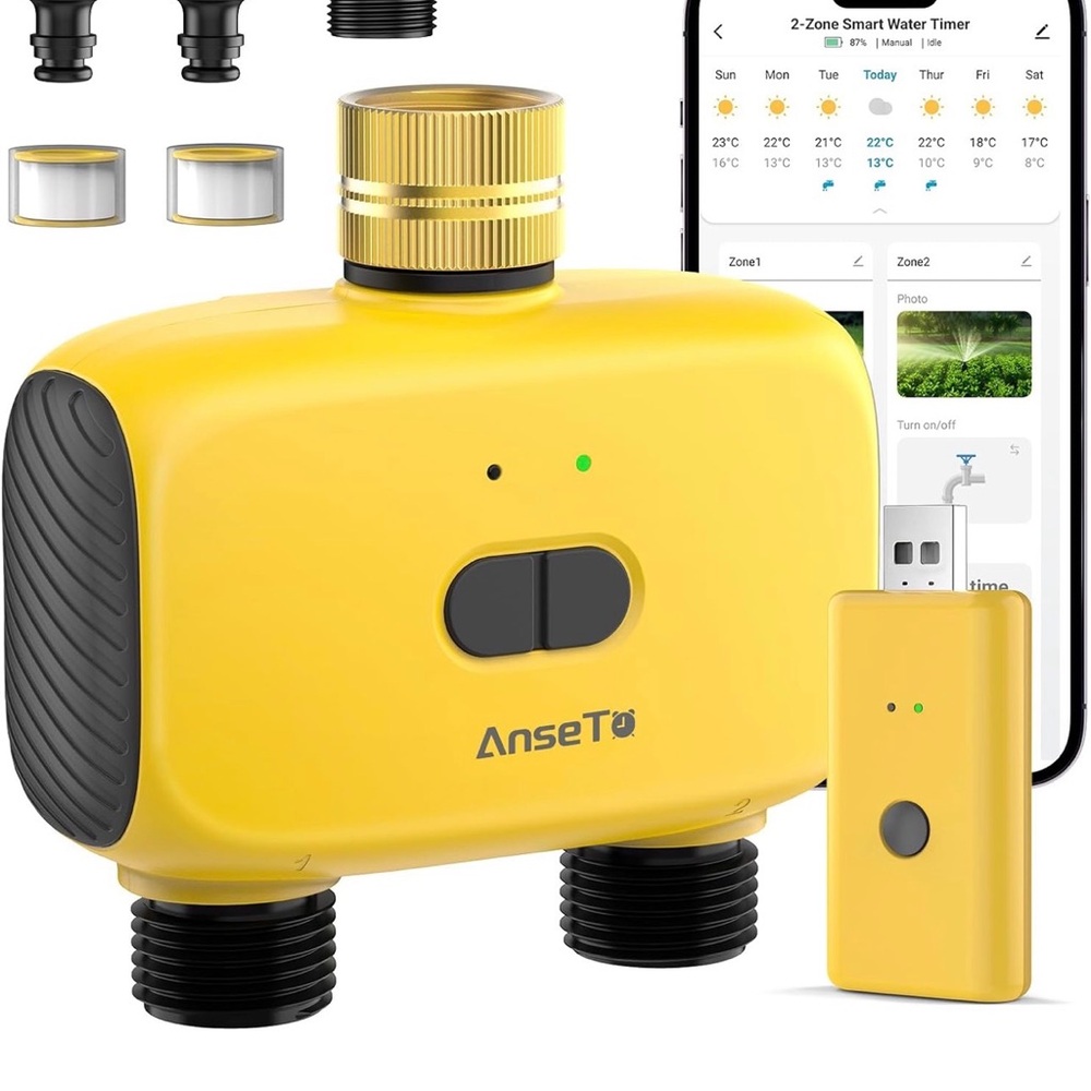 AnseTo Yellow Smart Water Timer